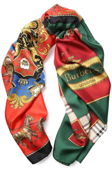 Шелковый шарф с принтом Burberry 4881365
