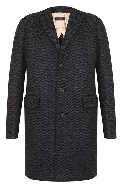 Однобортное пальто из смеси кашемира и шерсти Loro Piana 4908140