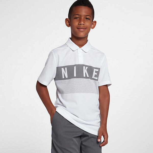 Рубашка-поло для гольфа для мальчиков школьного возраста Nike Dri-FIT 887230027041