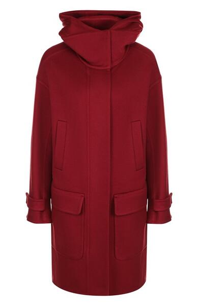 Кашемировое пальто с капюшоном и накладными карманами Loro Piana 4655832