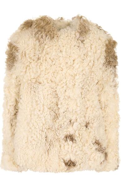 Укороченная шуба из овечьего меха Yves Saint Laurent 4550013
