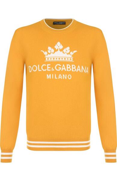Кашемировый джемпер с принтом Dolce&Gabbana 4374775