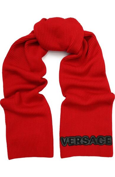 Шерстяной шарф Versace 4252926