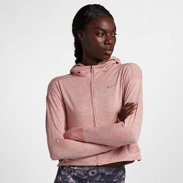Женская беговая худи с молнией во всю длину Nike Element 