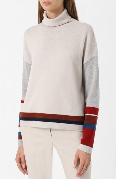 Кашемировый пуловер с воротником-стойкой Loro Piana 4157390