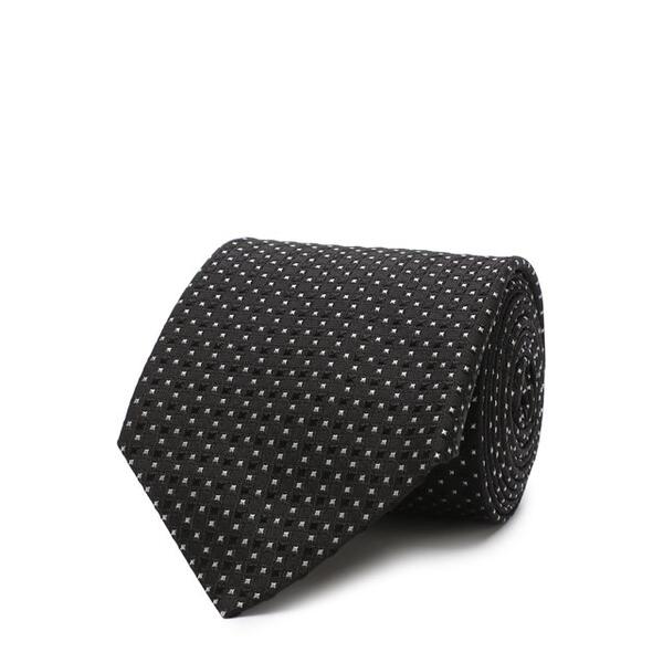 Шелковый галстук с узором Giorgio Armani 4162178
