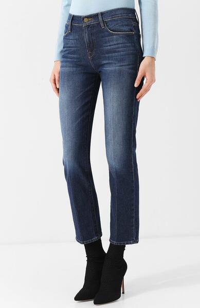 Укороченные джинсы с потертостями FRAME DENIM 4111106