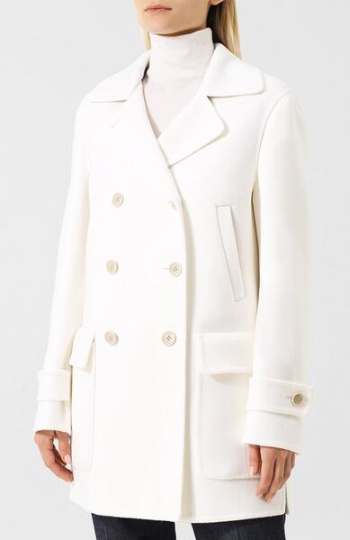 Однотонное кашемировое пальто с накладными карманами Loro Piana 4117126