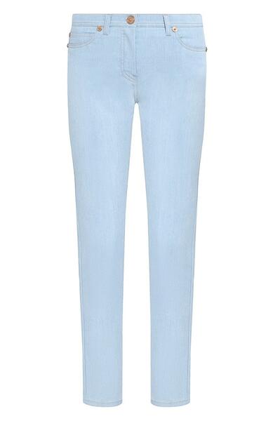 Однотонные джинсы прямого кроя Versace 4032321