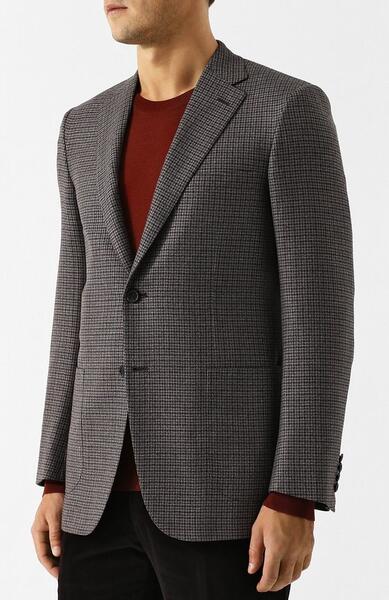 Однобортный шерстяной пиджак Brioni 3948440