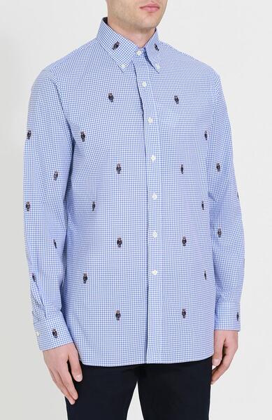 Хлопковая сорочка с воротником кент Polo Ralph Lauren 4135291