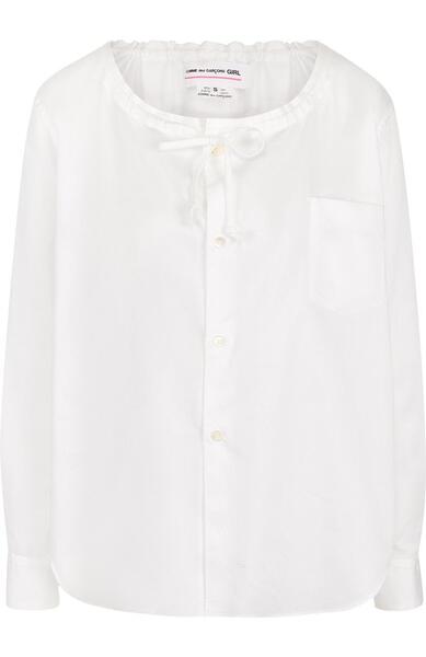 Хлопковая блуза с круглым вырезом Comme des Garcons GIRL 2505074