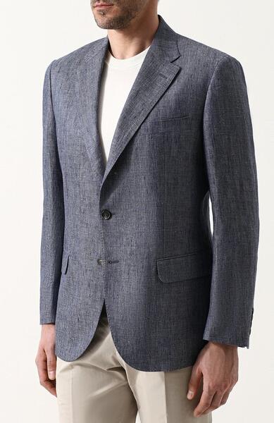 Однобортный льняной пиджак Loro Piana 3751775