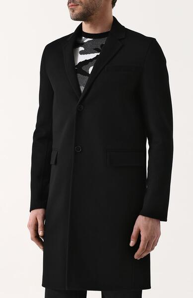 Однобортное пальто из смеси шерсти и кашемира Valentino 3690735