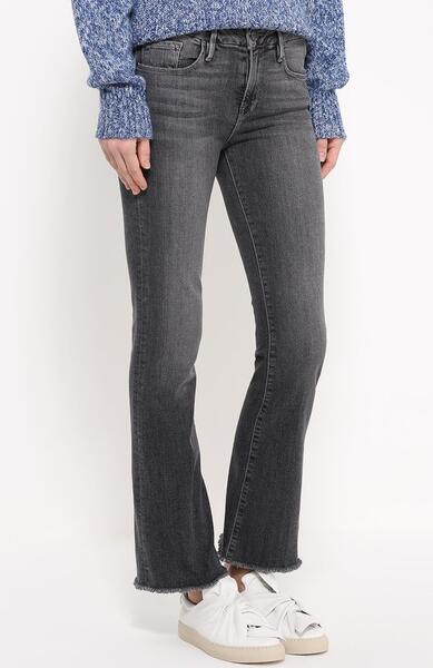 Расклешенные укороченные джинсы с бахромой FRAME DENIM 1846621