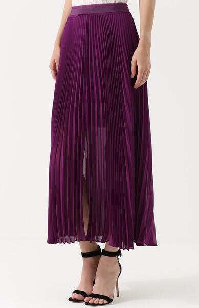 Шелковая плиссированная юбка-миди Roberto Cavalli 2164842