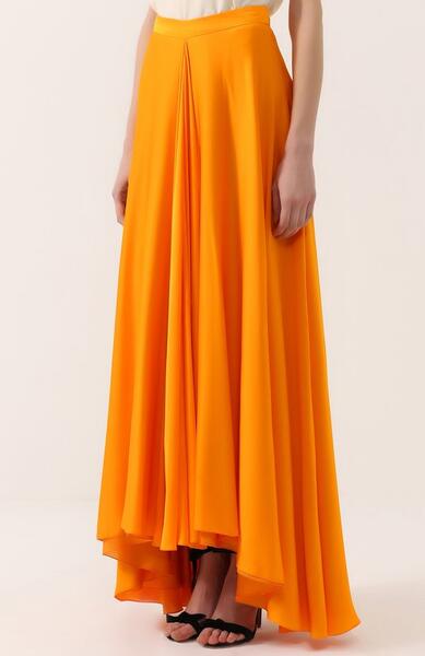 Шелковая юбка-макси асимметричного кроя Lanvin 1938225