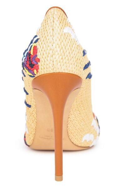 Плетеные туфли Celia с вышивкой Ralph Lauren 1701403