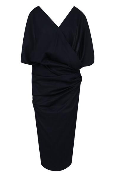 Шерстяное платье с V-образным вырезом и открытой спиной JACQUEMUS 3587842