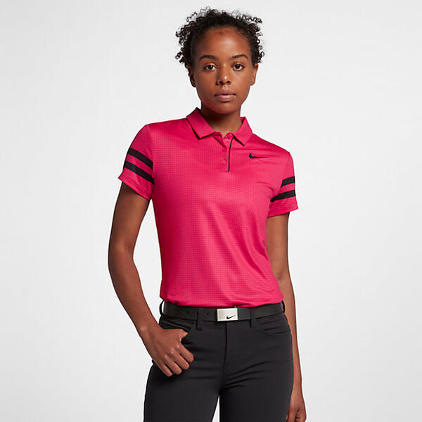 Женская рубашка-поло с принтом для гольфа Nike Dri-FIT 