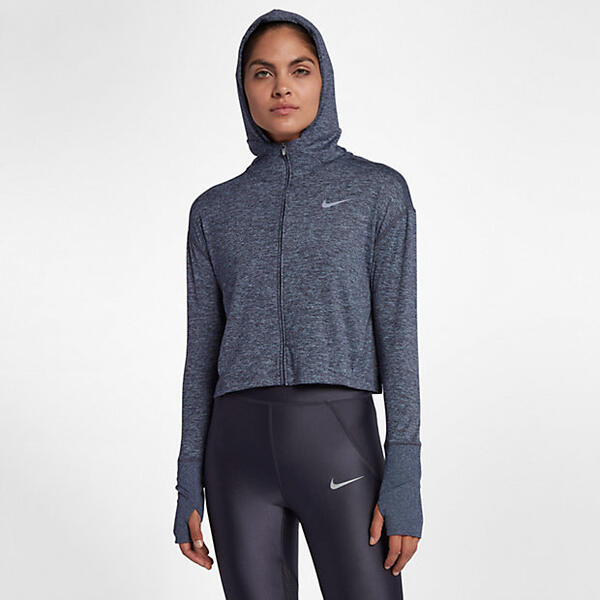 Женская беговая худи с молнией во всю длину Nike Element 191884164282