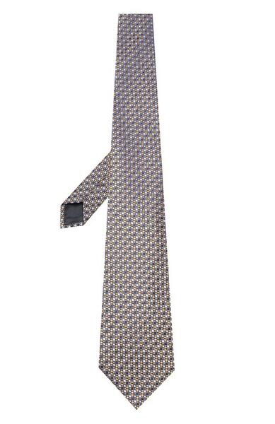 Шелковый галстук с узором Ermenegildo Zegna 3517751