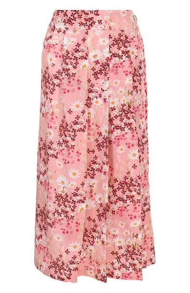 Шелковая юбка-миди с цветочным принтом Mother of Pearl 3523015
