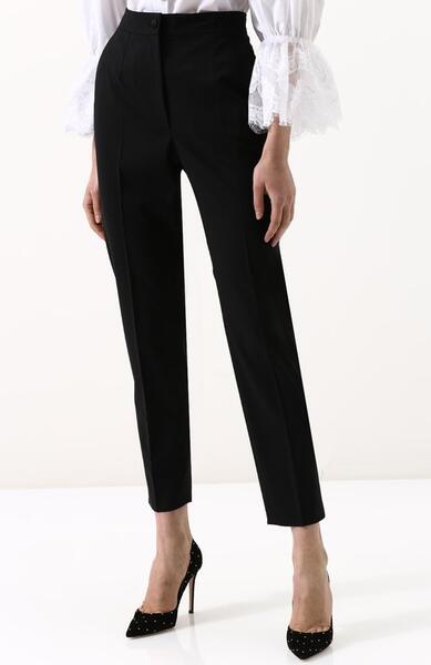 Укороченные шерстяные брюки со стрелками Dolce&Gabbana 3463515