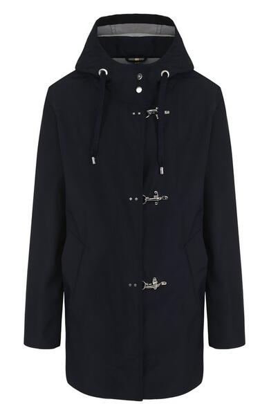 Однотонное укороченное пальто с капюшоном FAY 2707749