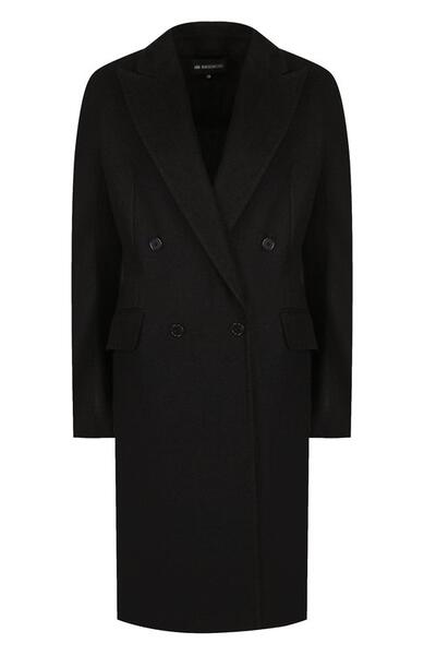 Однотонное двубортное пальто из льна Ann Demeulemeester 3201169