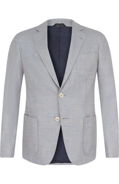 Однобортный хлопковый пиджак Giorgio Armani 3172007