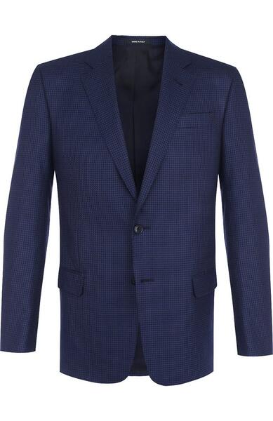 Однобортный шерстяной пиджак Giorgio Armani 2994654
