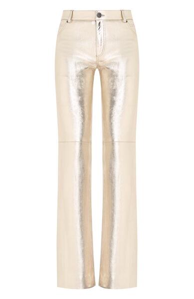 Кожаные расклешенные брюки Chloe 2997300