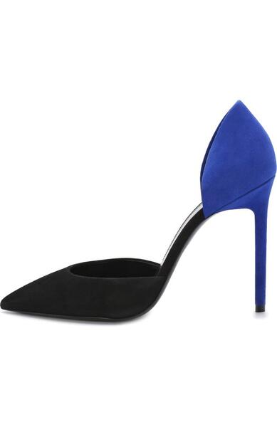 Замшевые туфли Anja на шпильке Yves Saint Laurent 2940741