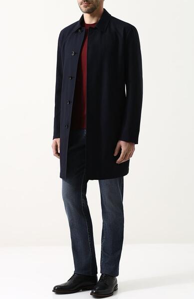Однотонное шерстяное пальто Ermenegildo Zegna 2812079