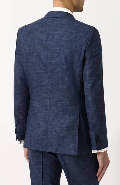 Однобортный пиджак из смеси шерсти и хлопка Boss Orange 2749695