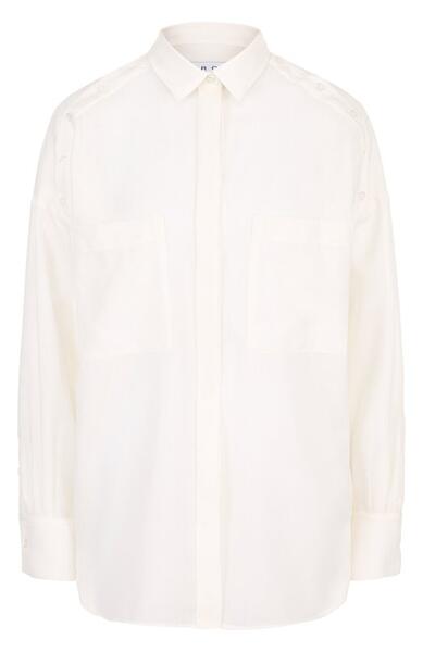 Шерстяная блуза свободного кроя с накладными карманами IRO 2726178
