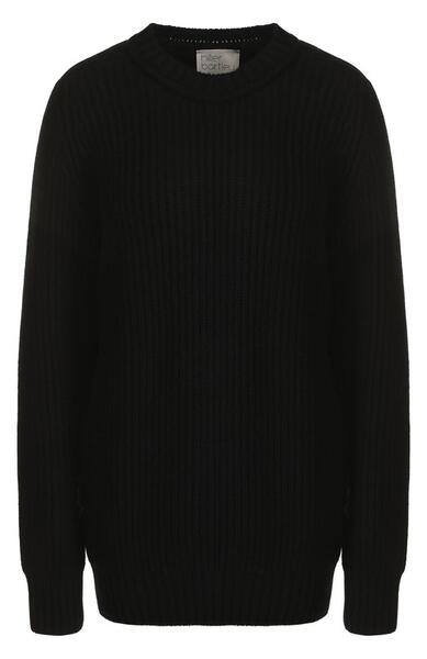 Однотонный кашемировый пуловер с круглым вырезом Hillier Bartley 2718373