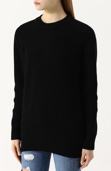 Однотонный кашемировый пуловер с круглым вырезом Hillier Bartley 2718373