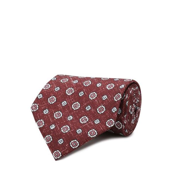 Шелковый галстук с узором Brioni 2716558
