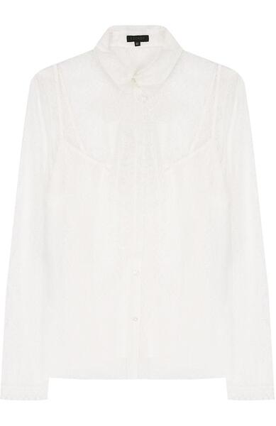 Прозрачная кружевная блуза с воротником аскот Escada 2715152