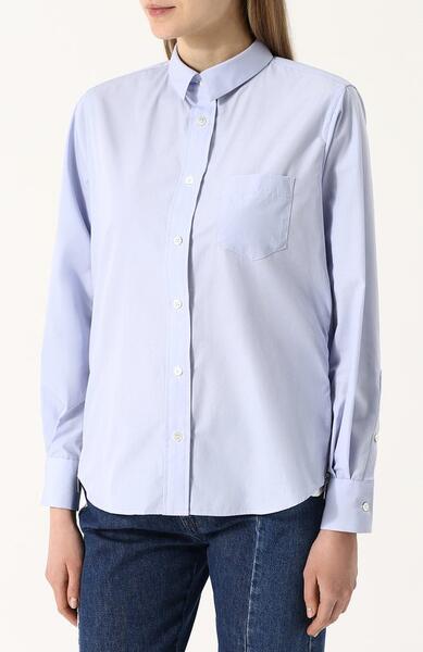 Однотонная хлопковая блуза свободного кроя SACAI 2701065