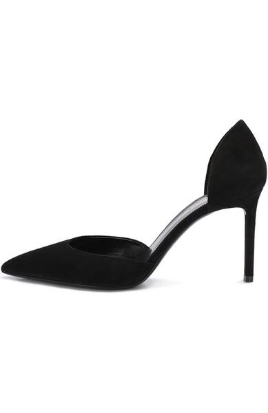 Замшевые туфли Anja на шпильке Yves Saint Laurent 2696035