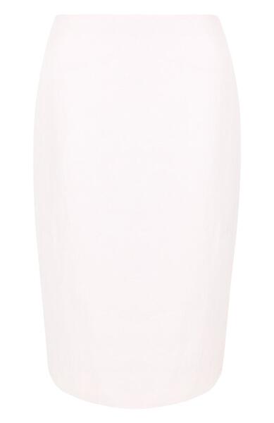 Однотонная льняная юбка-карандаш Ralph Lauren 2681396