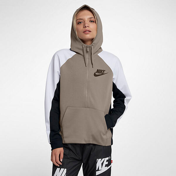 Женская худи с молнией на половину длины Nike Sportswear 887230310846