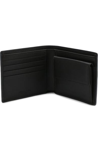 Кожаное портмоне с отделениями для кредитных карт и монет Giorgio Armani 2664788