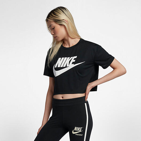 Женская футболка с коротким рукавом Nike Essential Cropped 