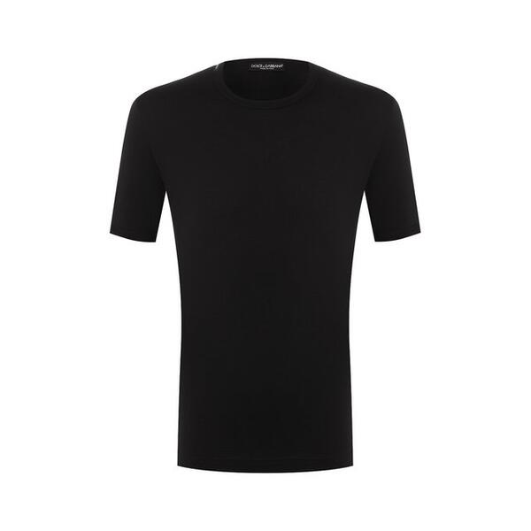 Хлопковая футболка с круглым вырезом Dolce&Gabbana 2653853