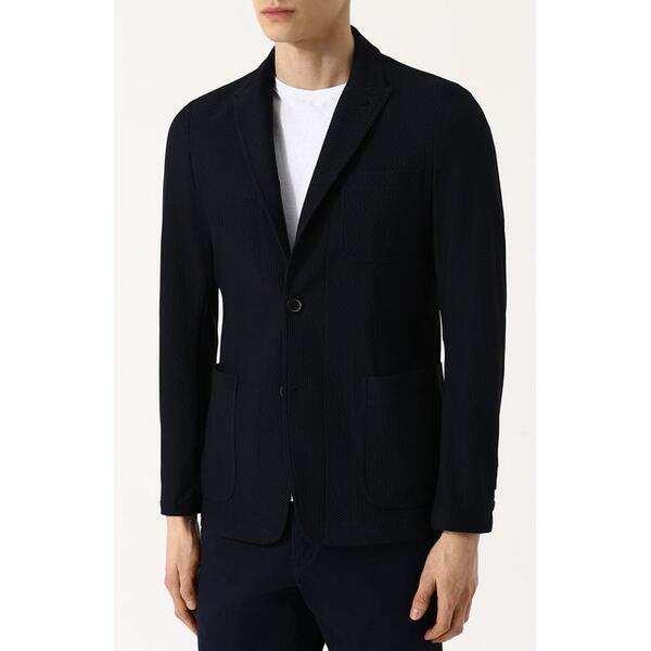 Однобортный пиджак с остроконечными лацканами Giorgio Armani 2692033