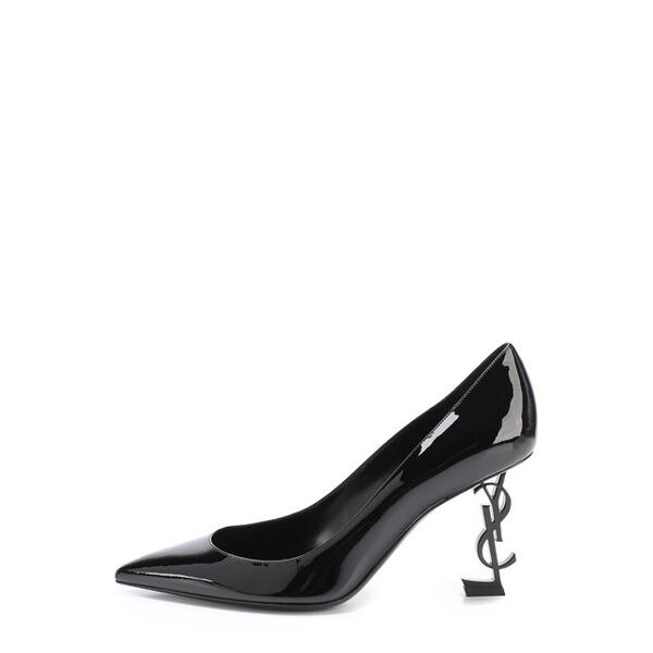 Лаковые туфли Opyum на фигурной шпильке Yves Saint Laurent 2650046